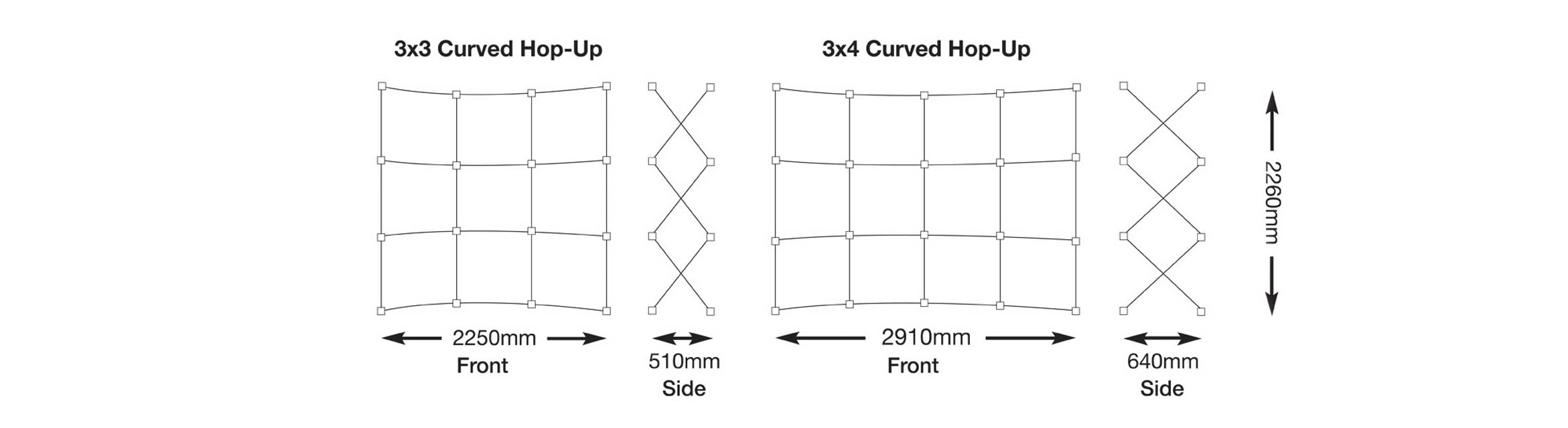 Curved Hopup Size