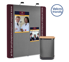 3 x 2 Straight Graphic & Fabric Popup Stand