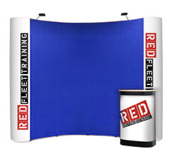 3 x 4 Curved Fabric & Graphic Popup Stand