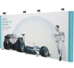 6m Wide Backwall - Straight Popup Stand