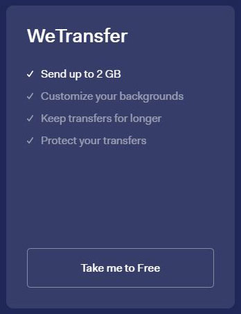 WeTransfer Image - Take me to Free