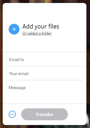WeTransfer Image - How to add files