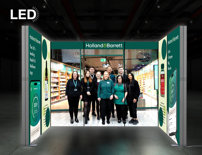 3m x 2m U-Shape Lightbox Exhibition Stand