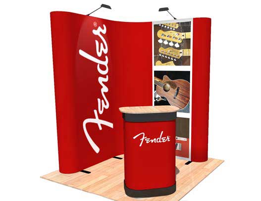 Kit A - L-Shaped Corner Popup Stand - 2 x 2m Area