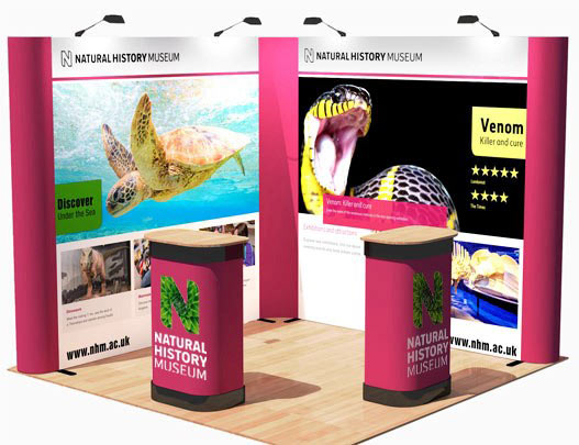 Kit E - L-Shaped Corner Popup Stand - 3 x 3m Area